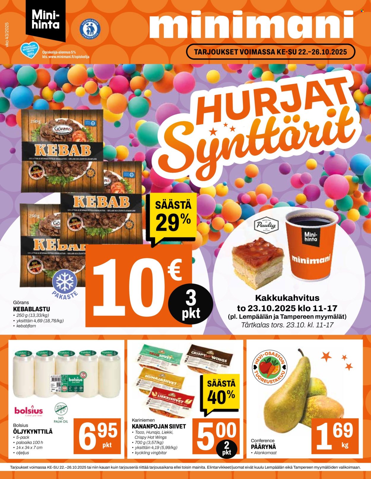 Minimani tarjoukset - 22.10.2025 - 26.10.2025. Sivu 1