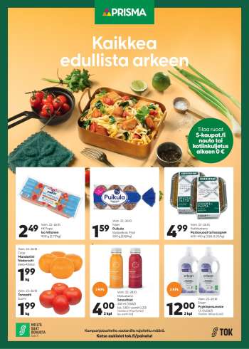 Prisma tarjoukset  - 22.10.2025 - 26.10.2025.