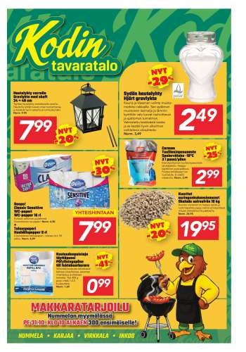 Kodintavaratalo tarjoukset  - 27.10.2025 - 09.11.2025.