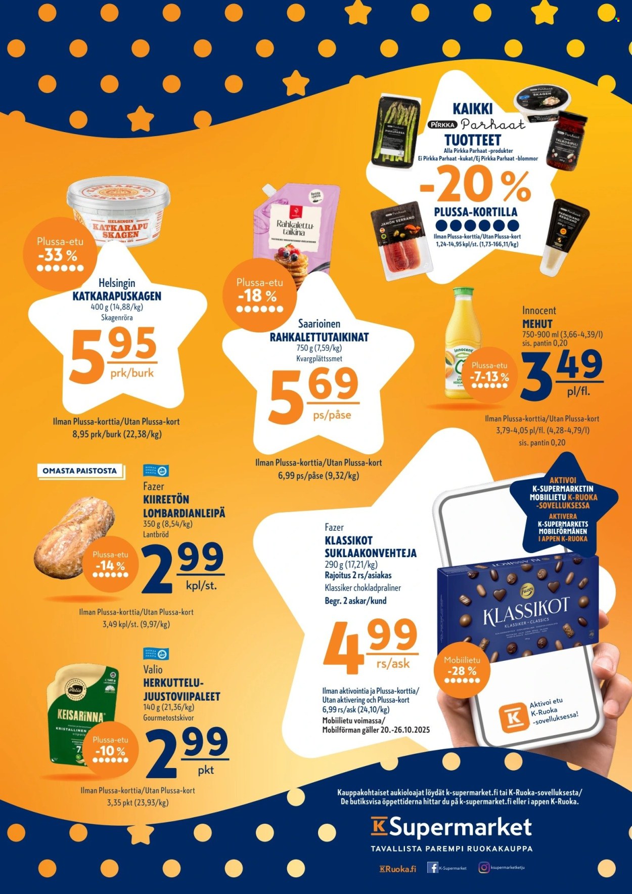 K-Supermarket tarjoukset - 23.10.2025 - 26.10.2025. Sivu 4