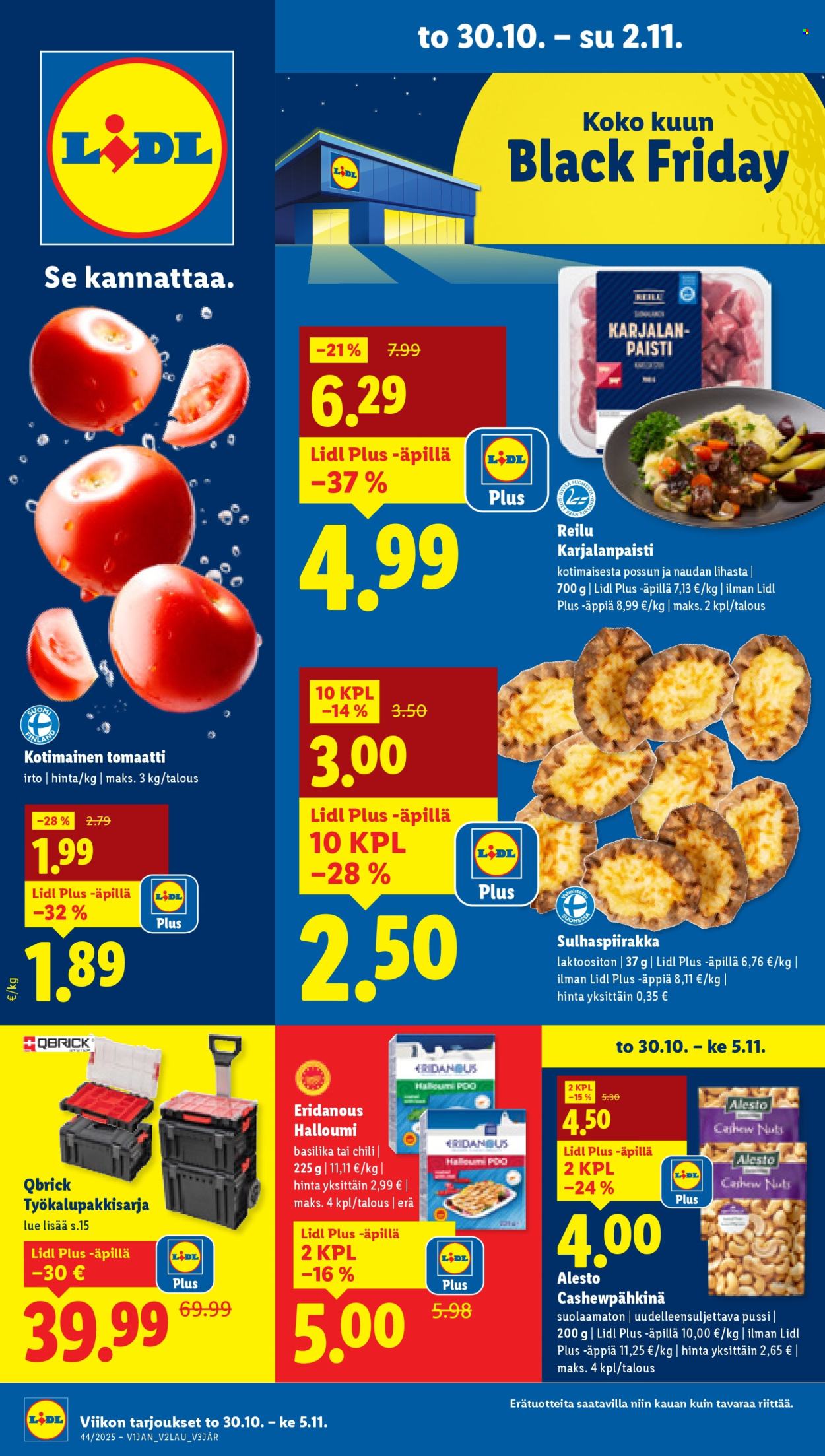 Lidl tarjoukset - 30.10.2025 - 05.11.2025. Sivu 1