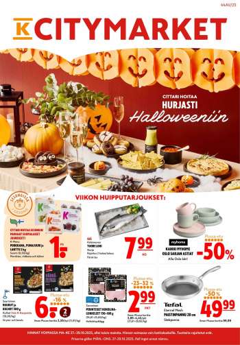 K-citymarket tarjoukset  - 27.10.2025 - 29.10.2025.