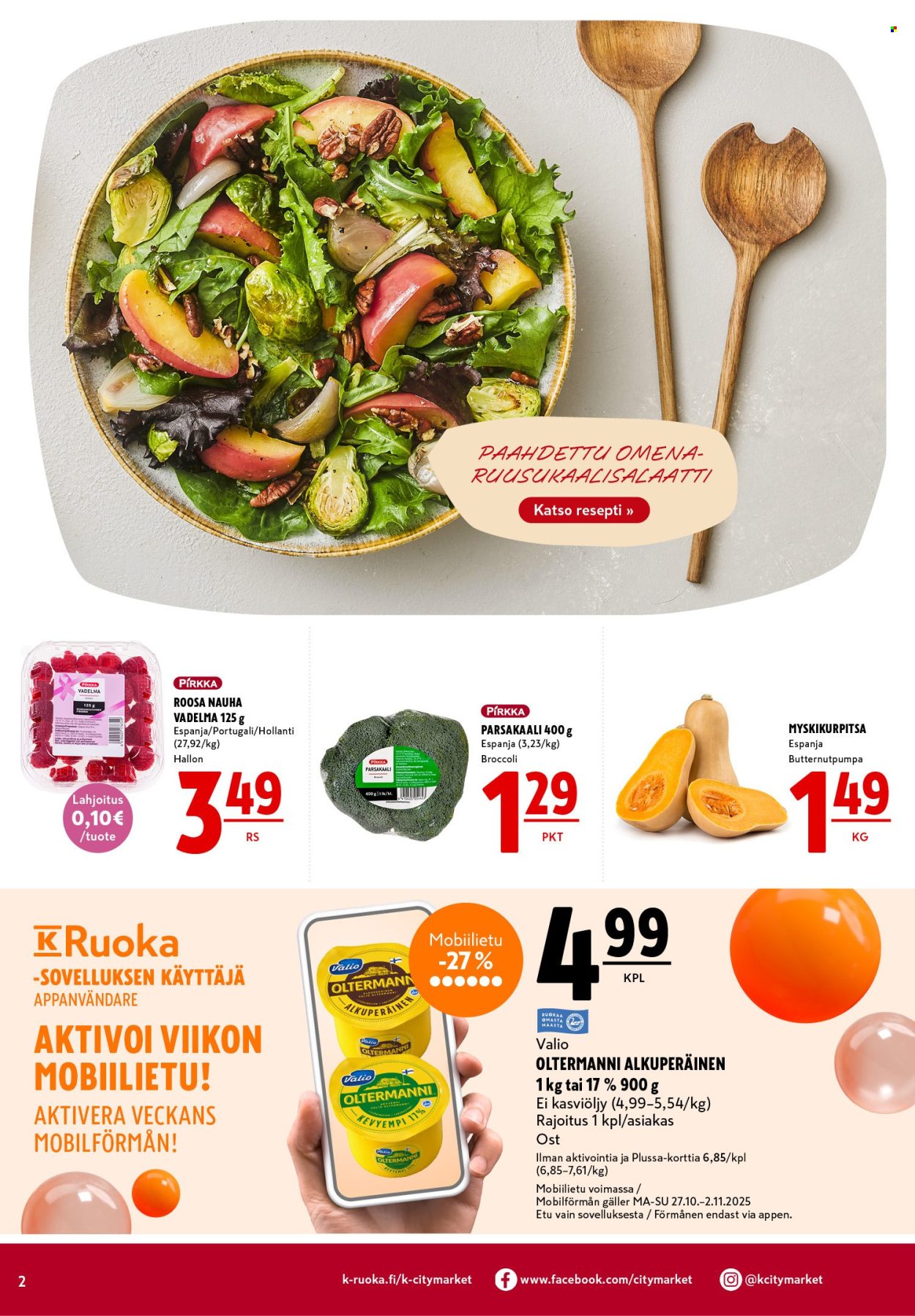 K-citymarket tarjoukset - 27.10.2025 - 29.10.2025. Sivu 2