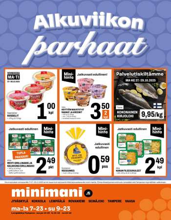 Minimani tarjoukset  - 27.10.2025 - 28.10.2025.