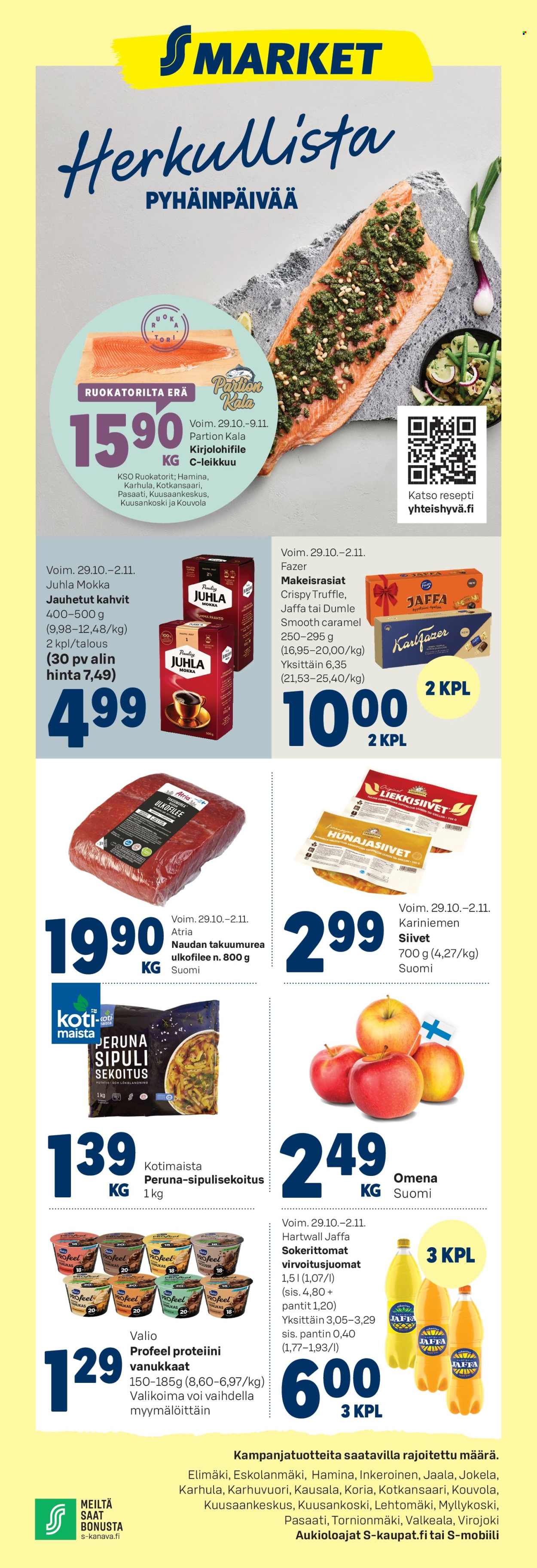 S-market tarjoukset - 29.10.2025 - 02.11.2025. Sivu 1