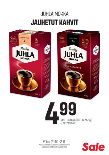 Sale tarjoukset  - 29.10.2025 - 02.11.2025.