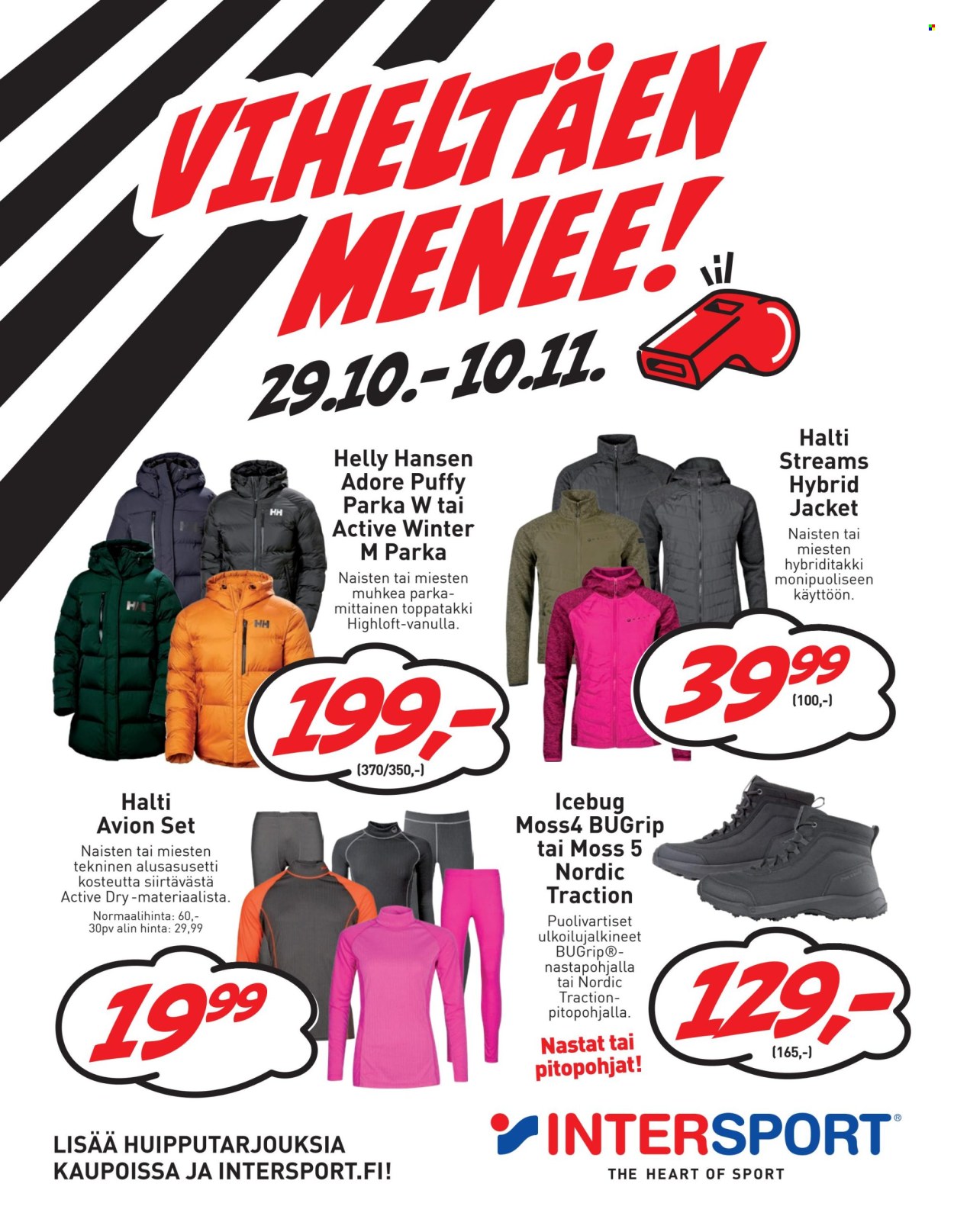 Intersport tarjoukset - 29.10.2025 - 10.11.2025. Sivu 1