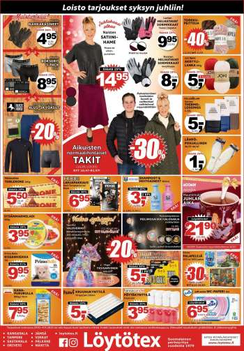 Löytötex tarjoukset  - 29.10.2025 - 04.11.2025.