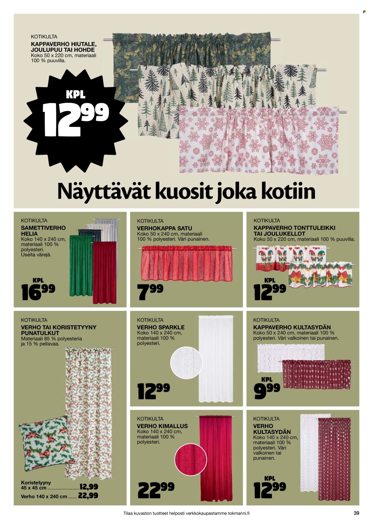 Tokmanni tarjoukset - 30.10.2025 - 24.12.2025. Sivu 39