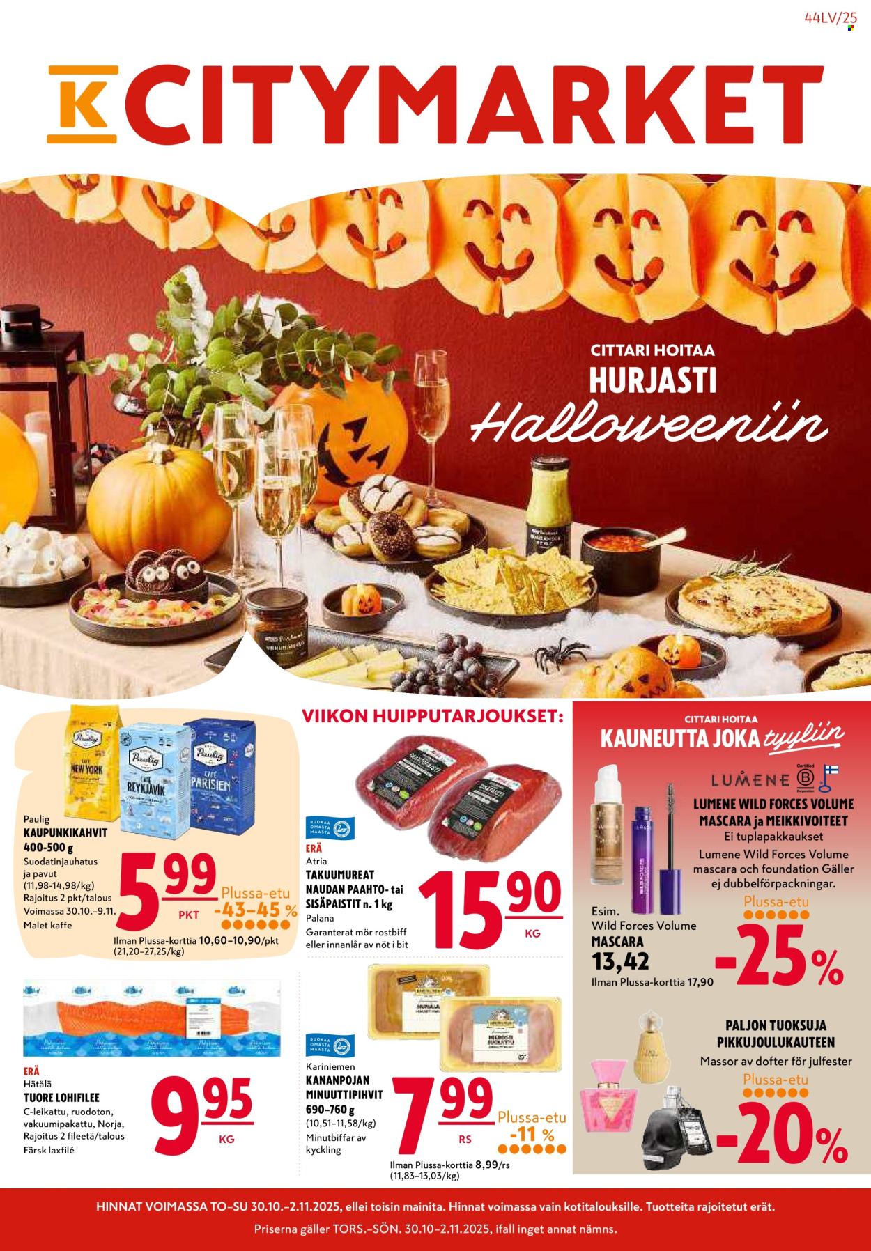 K-citymarket tarjoukset - 30.10.2025 - 02.11.2025. Sivu 1