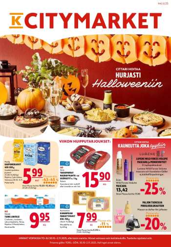 K-citymarket tarjoukset  - 30.10.2025 - 02.11.2025.