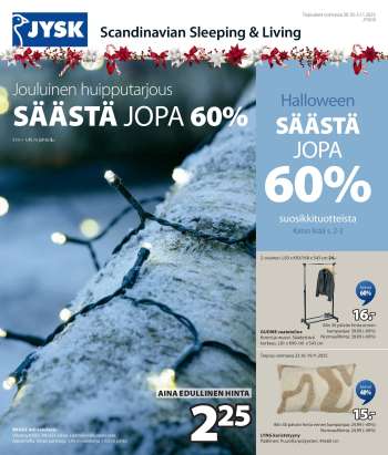 JYSK tarjoukset  - 30.10.2025 - 05.11.2025.