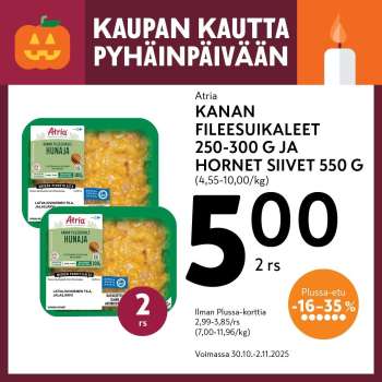 K-market tarjoukset  - 30.10.2025 - 02.11.2025.