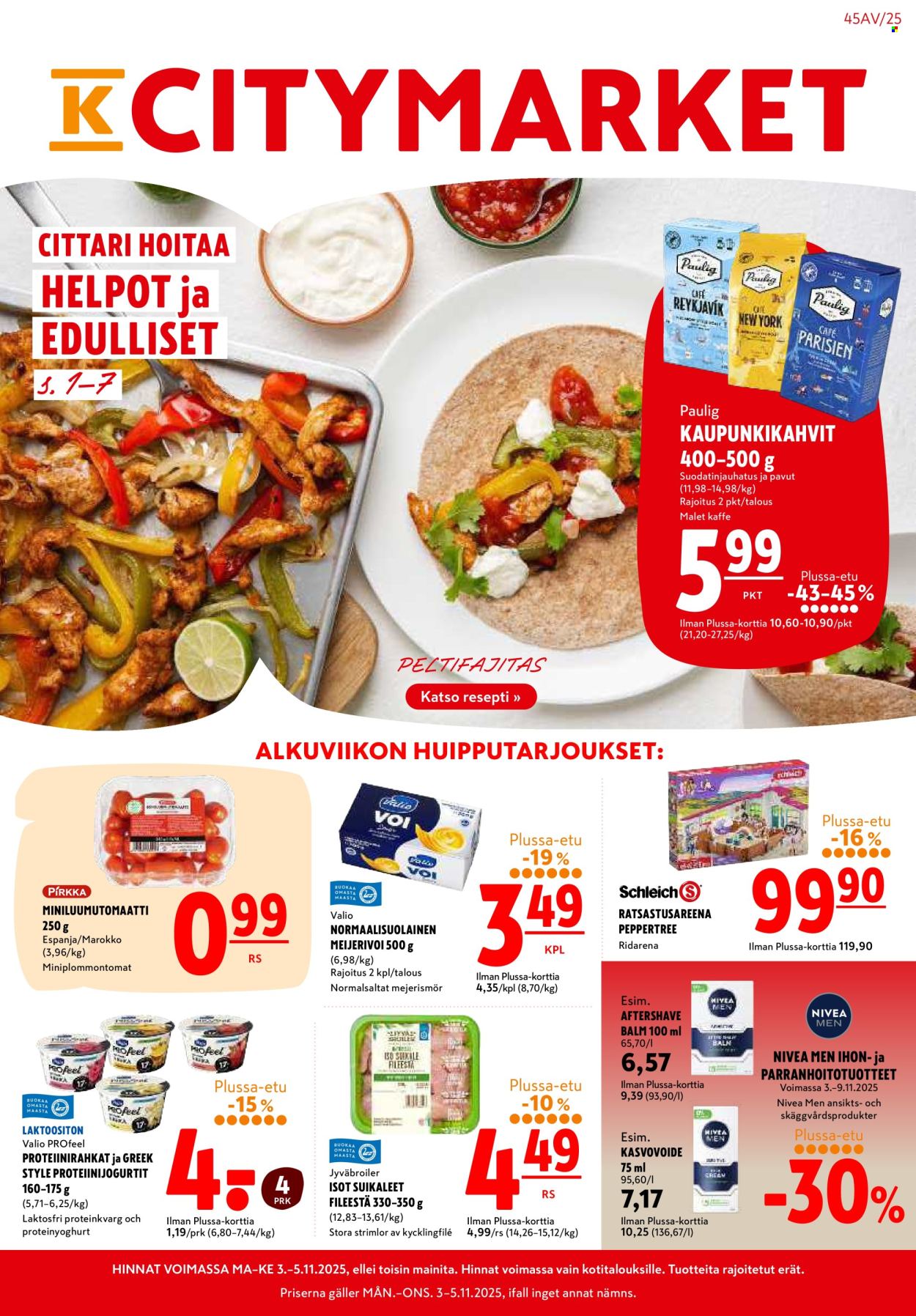 K-citymarket tarjoukset - 03.11.2025 - 09.11.2025. Sivu 1