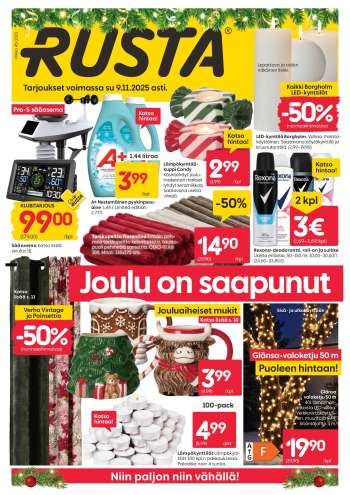 Rusta tarjoukset  - 03.11.2025 - 09.11.2025.