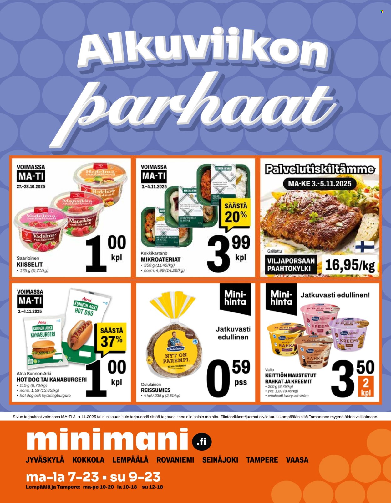 Minimani tarjoukset - 03.11.2025 - 04.11.2025. Sivu 1
