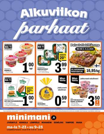Minimani tarjoukset  - 03.11.2025 - 04.11.2025.