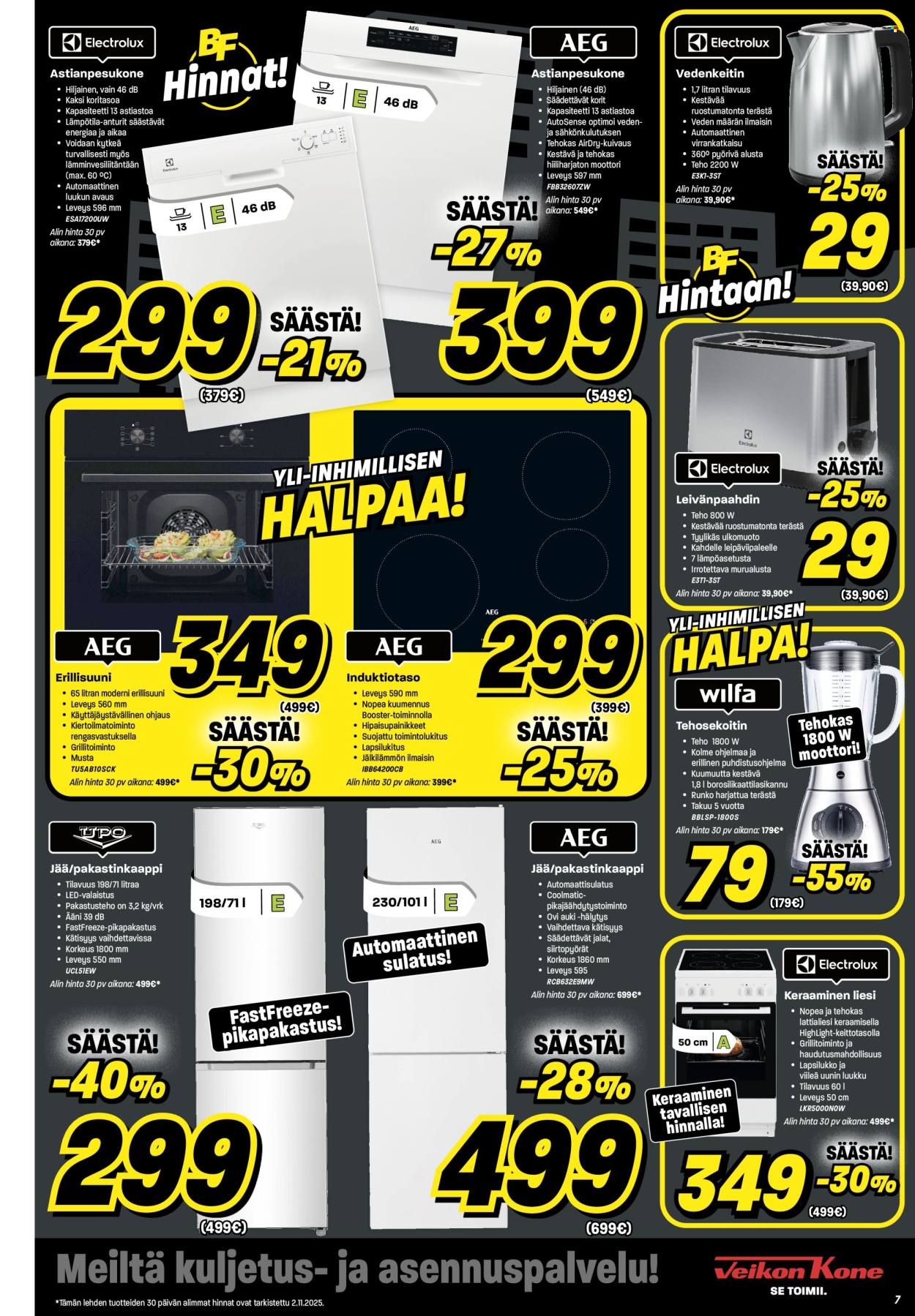 Veikon Kone tarjoukset - 03.11.2025 - 09.11.2025. Sivu 7
