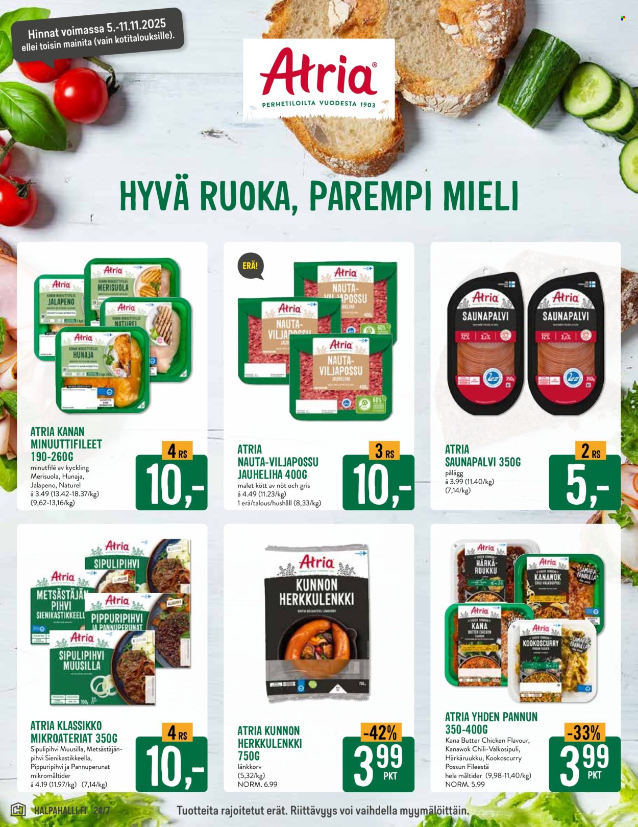 HalpaHalli tarjoukset - 05.11.2025 - 11.11.2025. Sivu 2