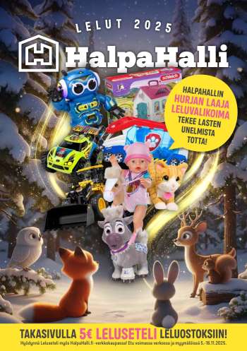 HalpaHalli tarjoukset  - 05.11.2025 - 16.11.2025.