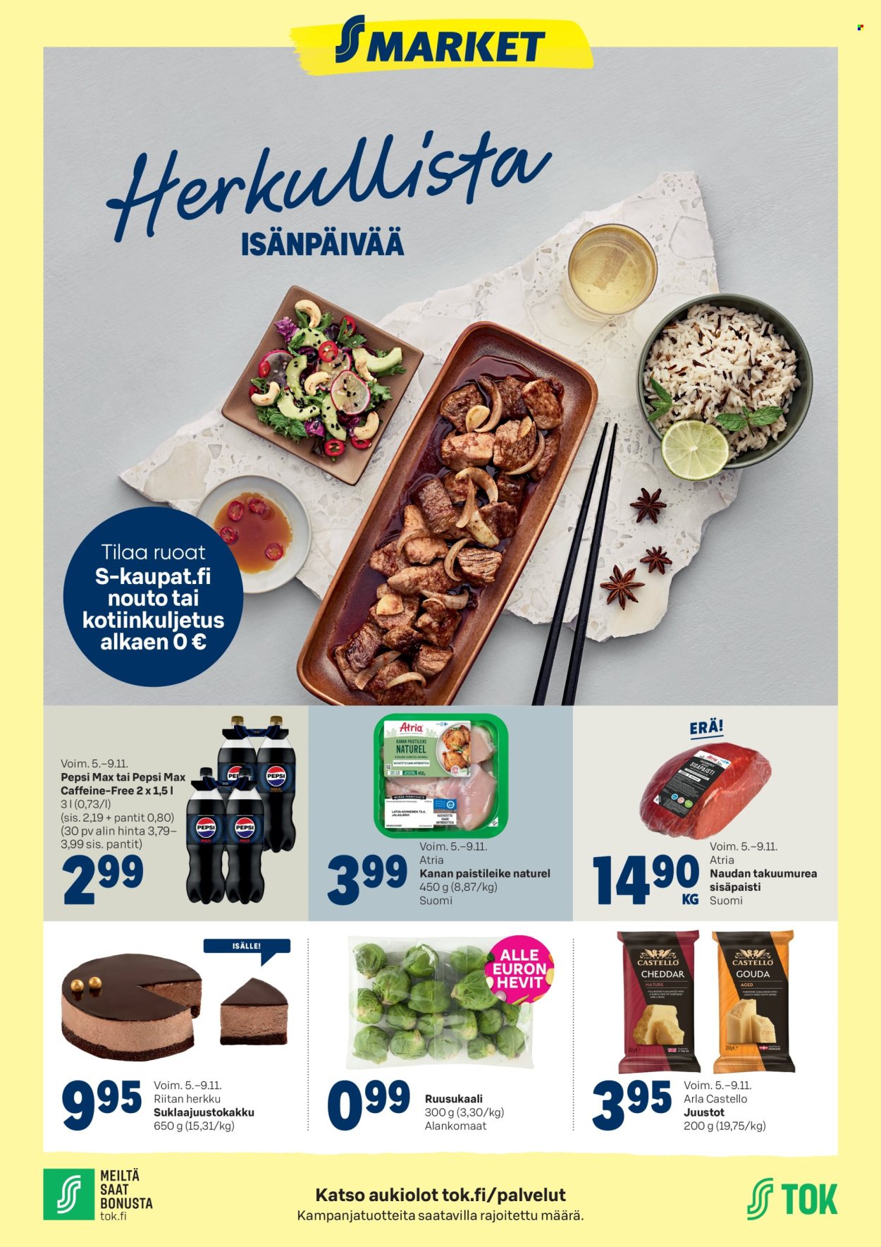 S-market tarjoukset - 05.11.2025 - 09.11.2025. Sivu 1