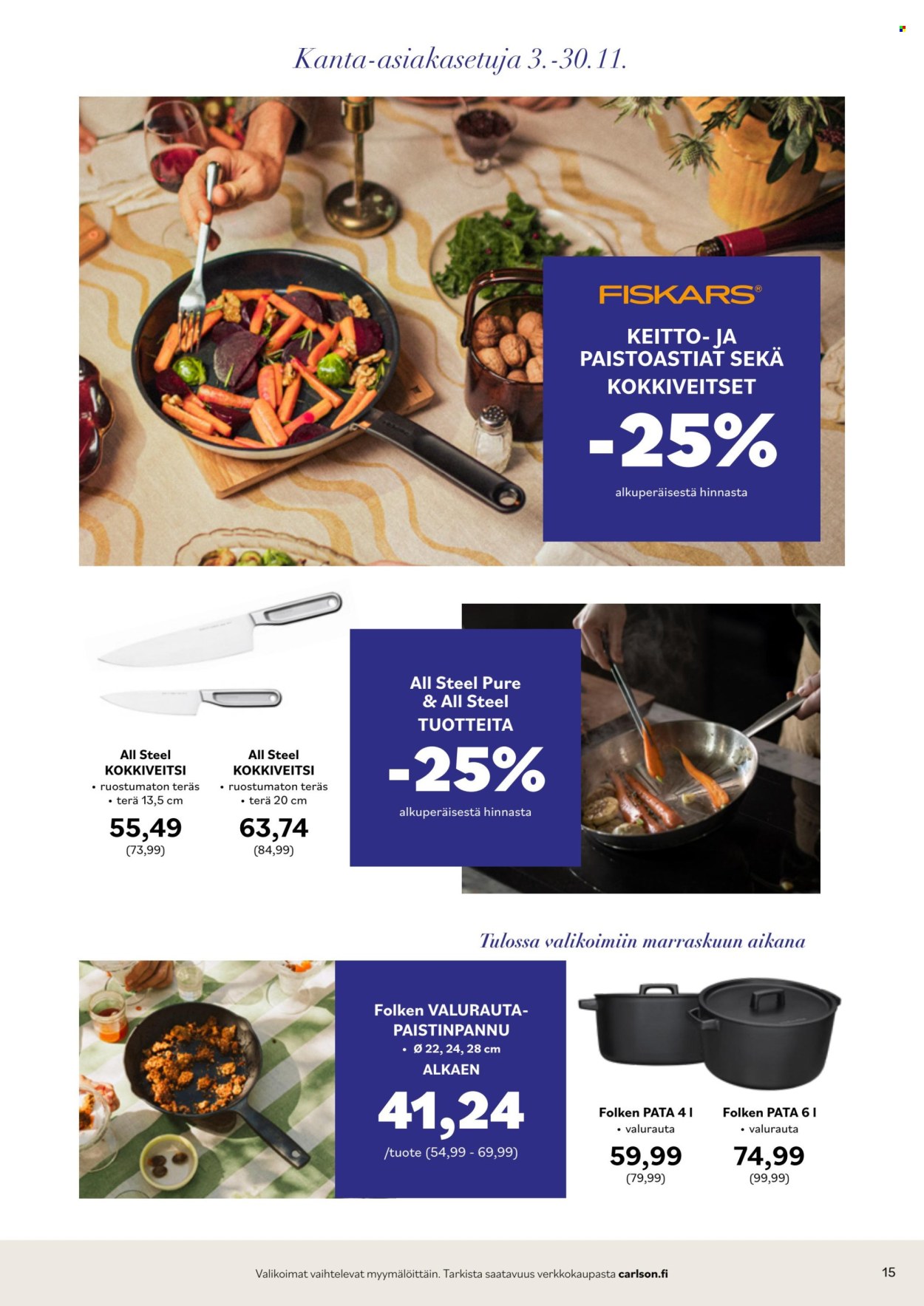 Carlson tarjoukset - 01.11.2025 - 30.11.2025. Sivu 15