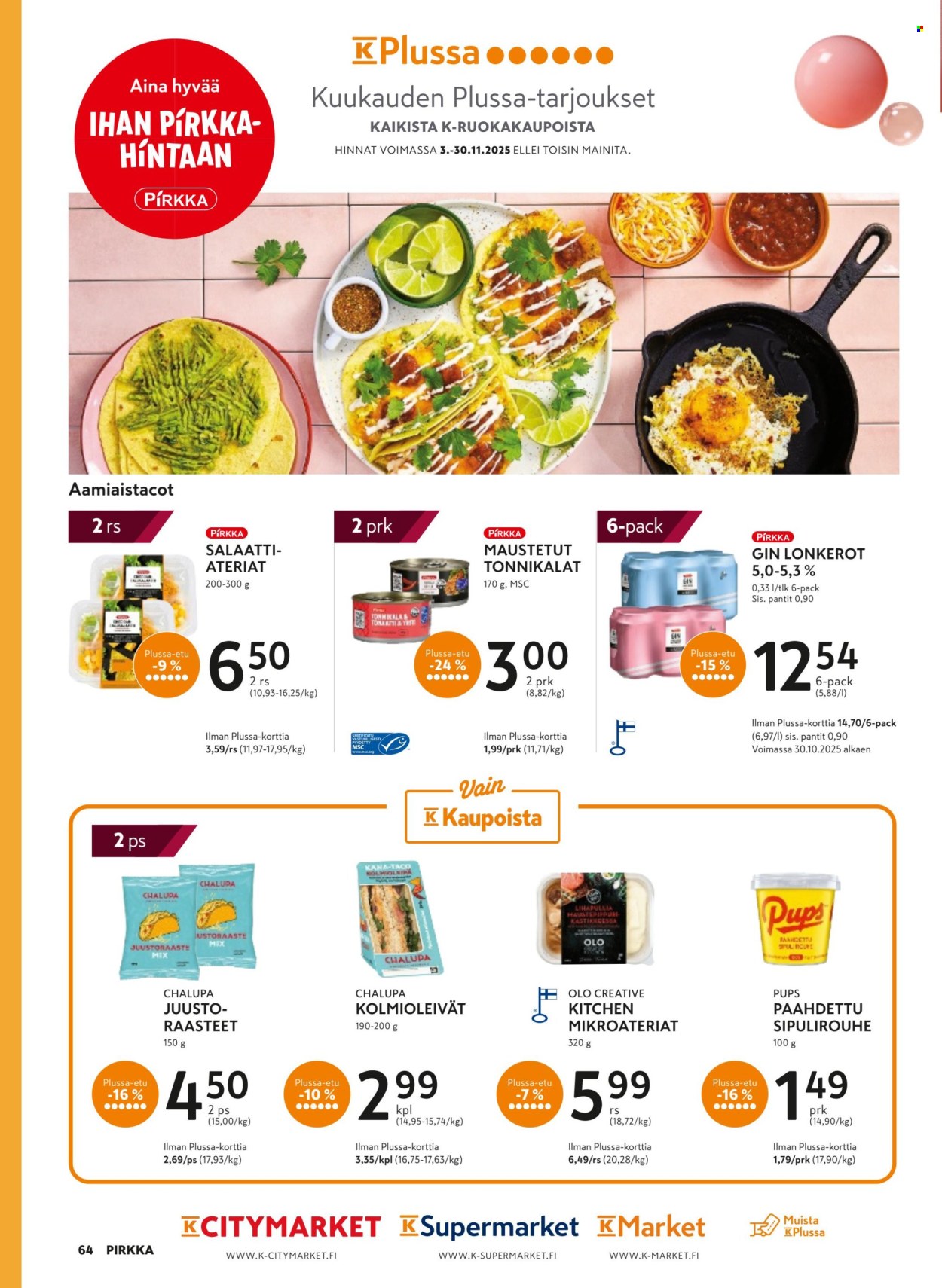 K-market tarjoukset - 05.11.2025 - 02.12.2025. Sivu 64