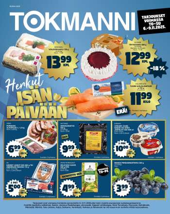 Tokmanni tarjoukset  - 06.11.2025 - 09.11.2025.