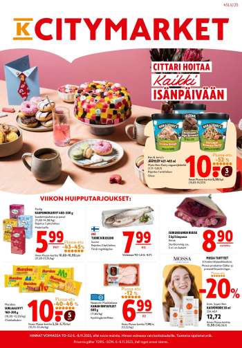 K-citymarket tarjoukset  - 06.11.2025 - 09.11.2025.