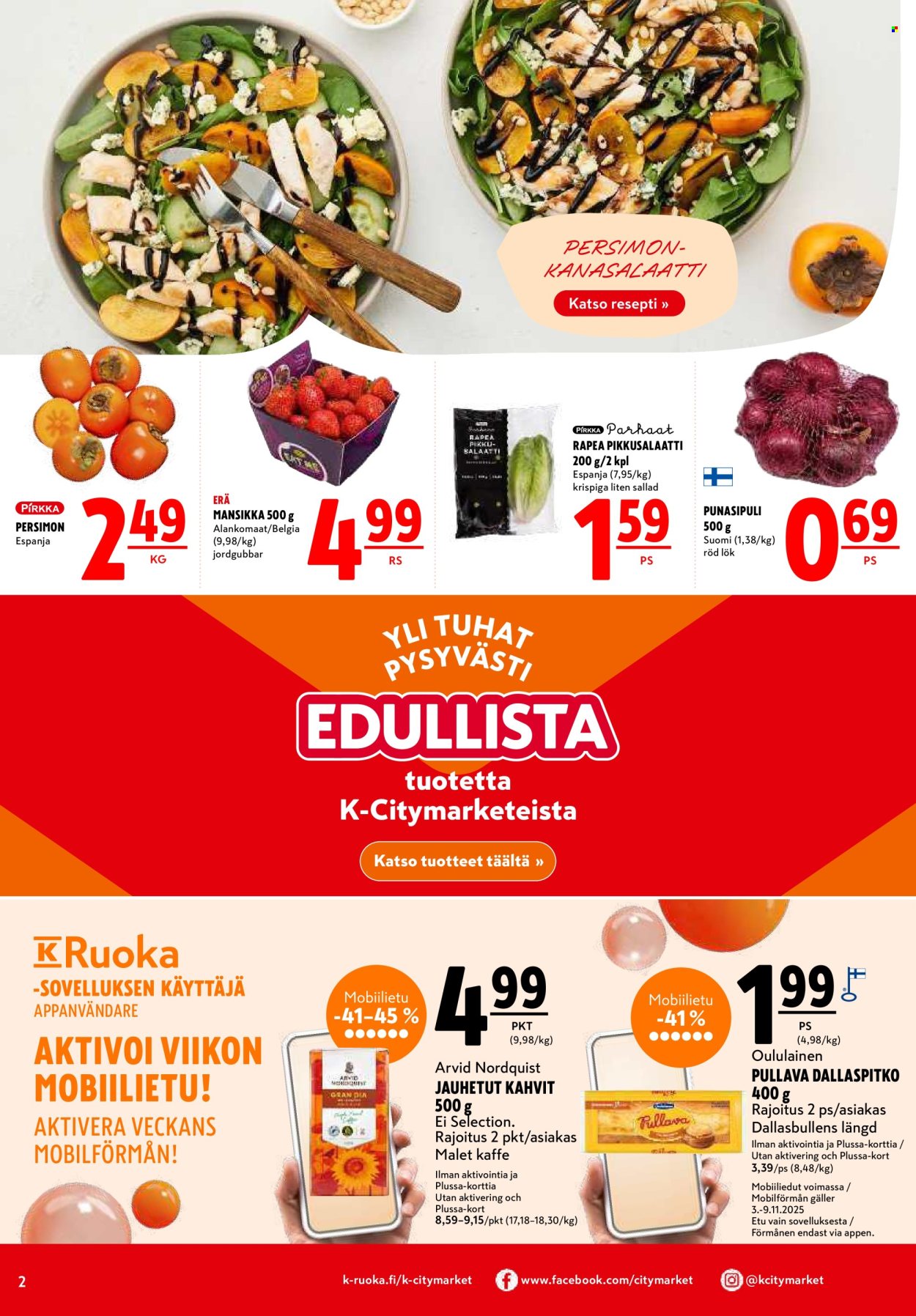 K-citymarket tarjoukset - 06.11.2025 - 09.11.2025. Sivu 2