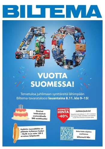 Biltema tarjoukset  - 05.11.2025 - 16.11.2025.