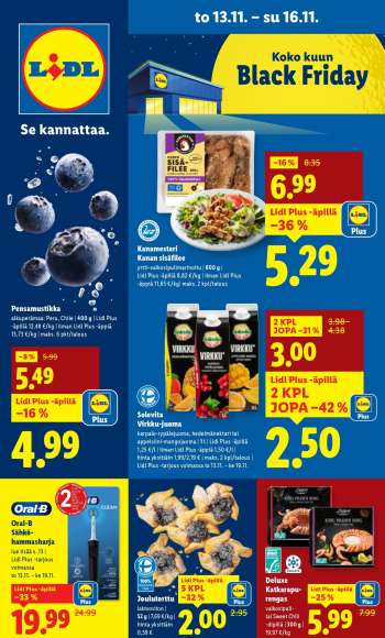 Lidl tarjoukset  - 13.11.2025 - 19.11.2025.