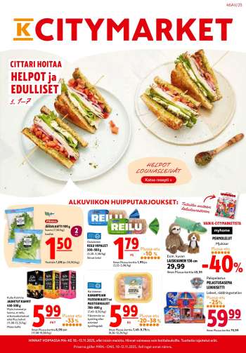 K-citymarket tarjoukset  - 10.11.2025 - 12.11.2025.