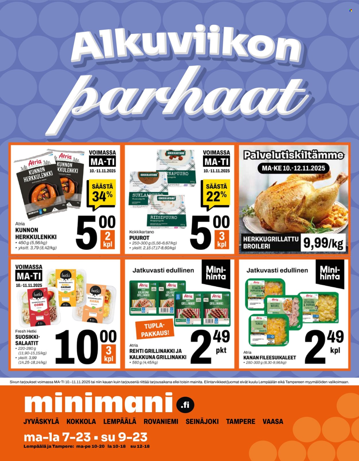Minimani tarjoukset - 10.11.2025 - 11.11.2025. Sivu 1