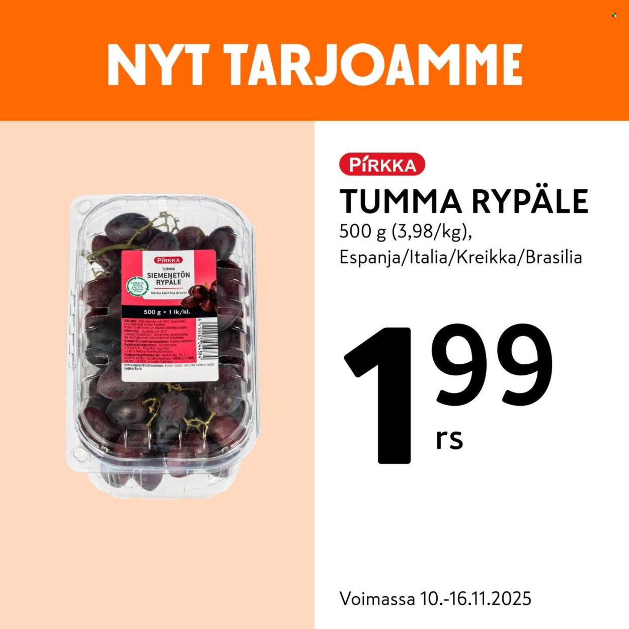 K-market tarjoukset - 10.11.2025 - 16.11.2025. Sivu 2