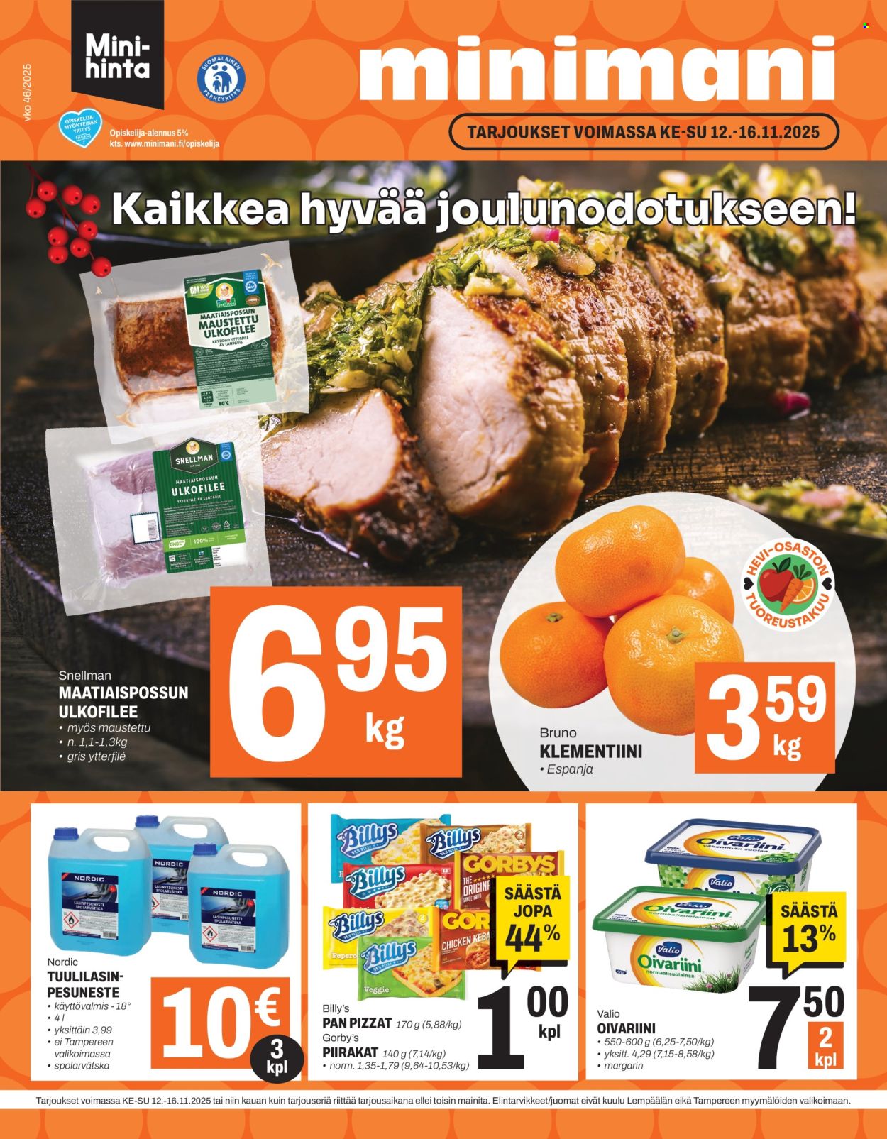 Minimani tarjoukset - 12.11.2025 - 16.11.2025. Sivu 1