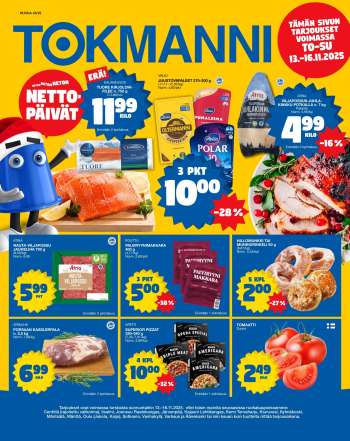 Tokmanni tarjoukset  - 13.11.2025 - 16.11.2025.