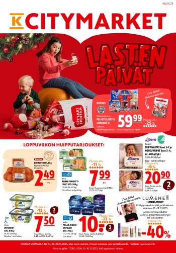 K-citymarket tarjoukset  - 13.11.2025 - 16.11.2025.