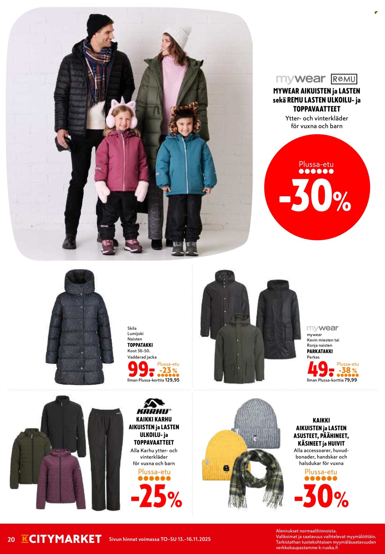K-citymarket tarjoukset - 13.11.2025 - 16.11.2025. Sivu 20