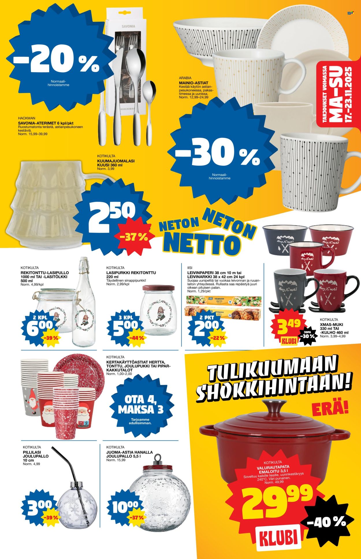 Tokmanni tarjoukset - 17.11.2025 - 23.11.2025. Sivu 13