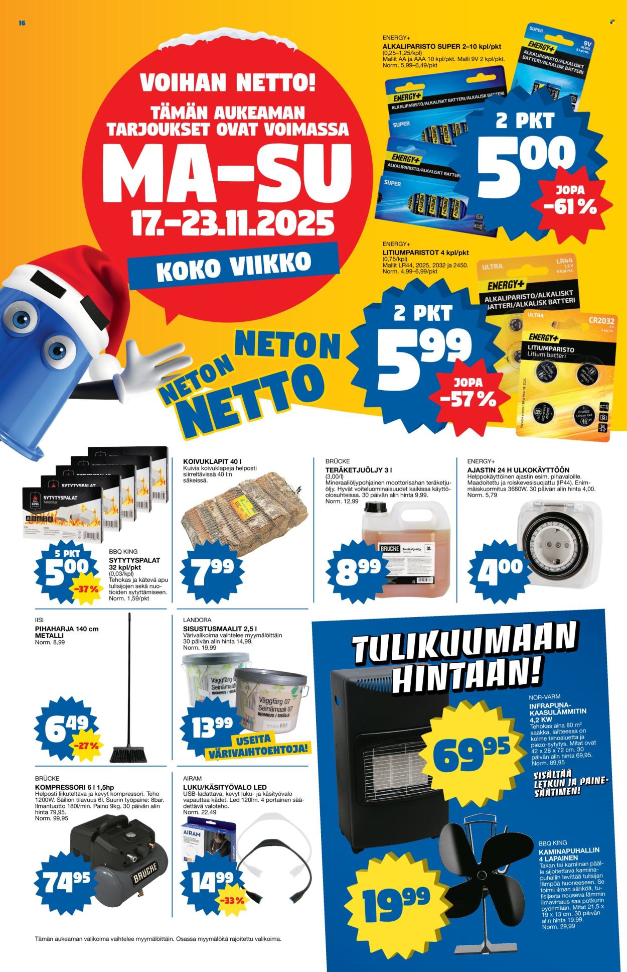 Tokmanni tarjoukset - 17.11.2025 - 23.11.2025. Sivu 16