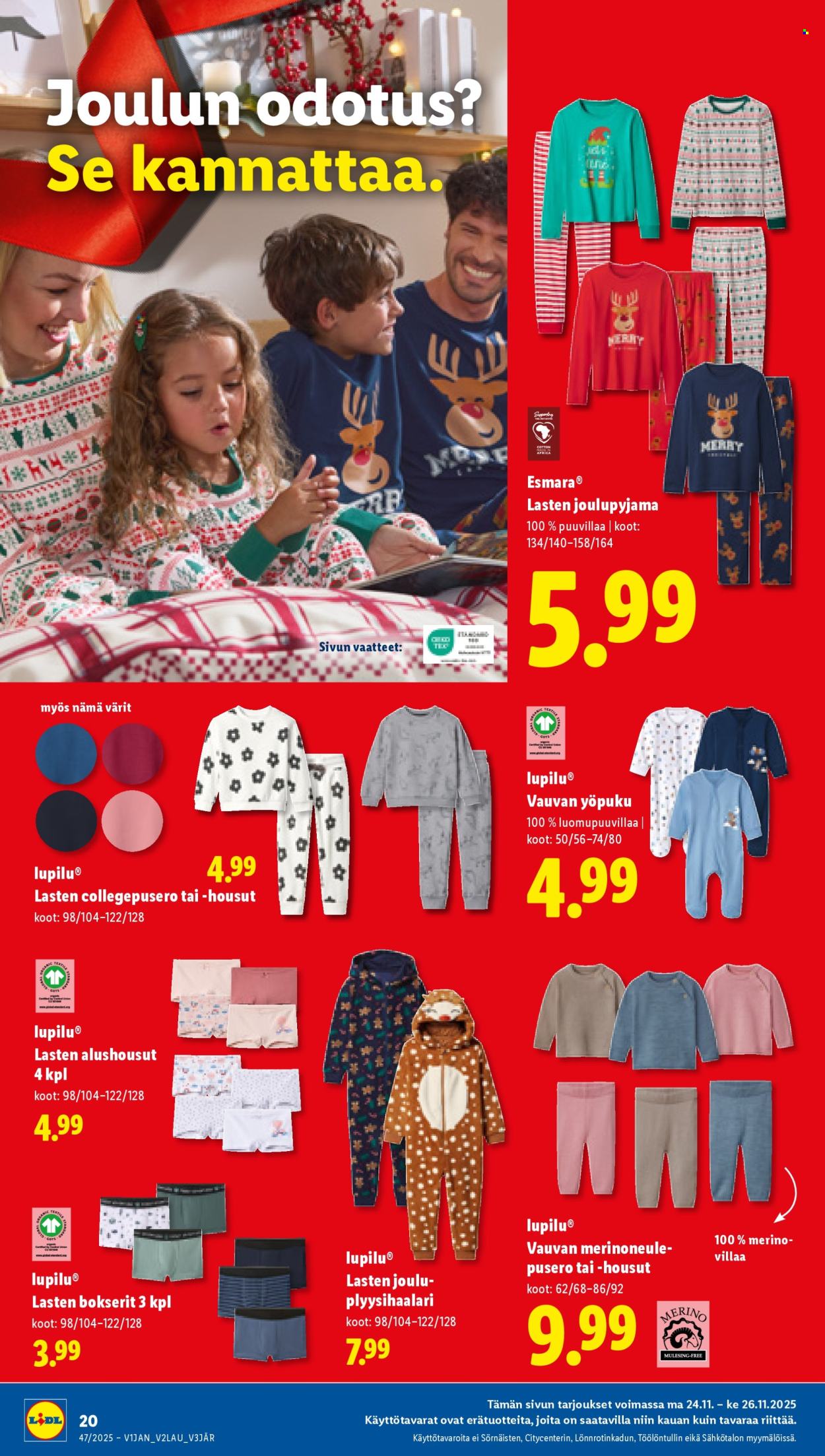 Lidl tarjoukset - 20.11.2025 - 26.11.2025. Sivu 22