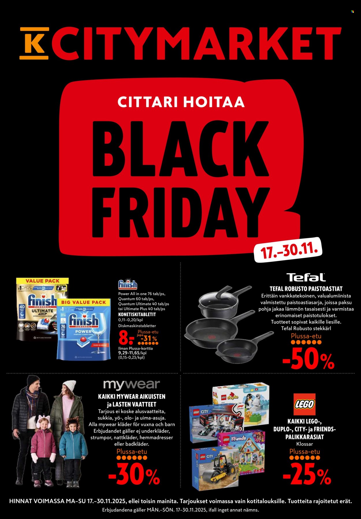 K-citymarket tarjoukset - 17.11.2025 - 30.11.2025. Sivu 1