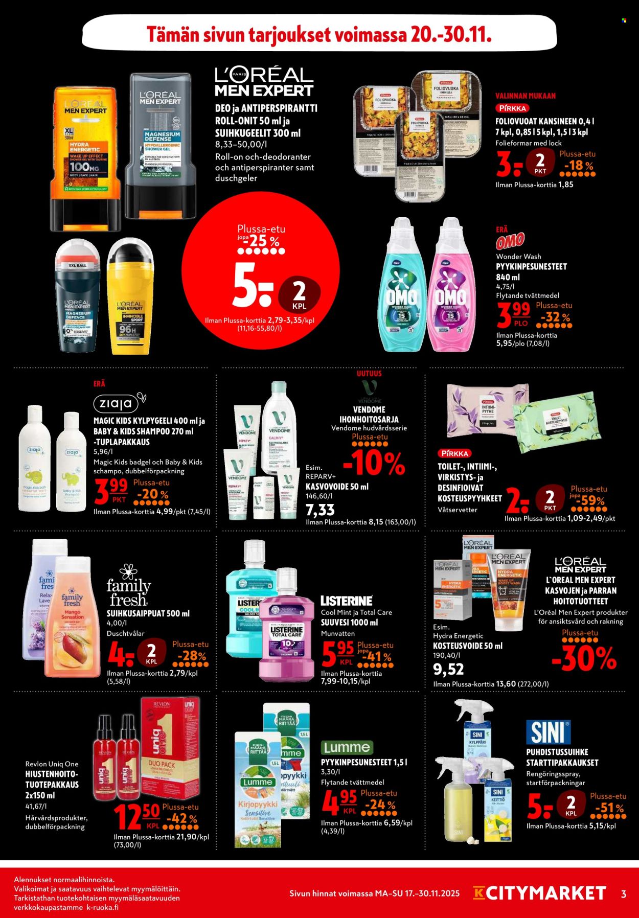 K-citymarket tarjoukset - 17.11.2025 - 30.11.2025. Sivu 3