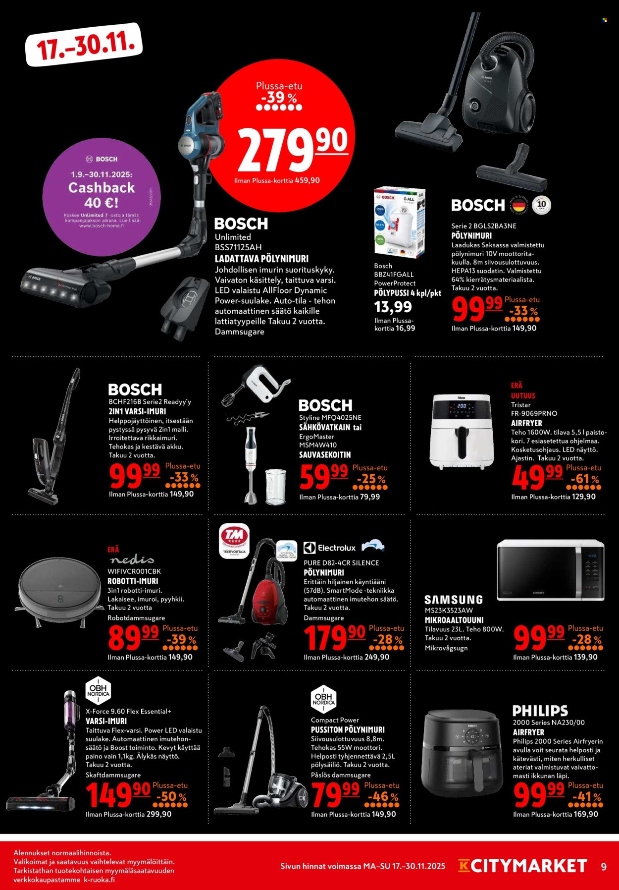 K-citymarket tarjoukset - 17.11.2025 - 30.11.2025. Sivu 9