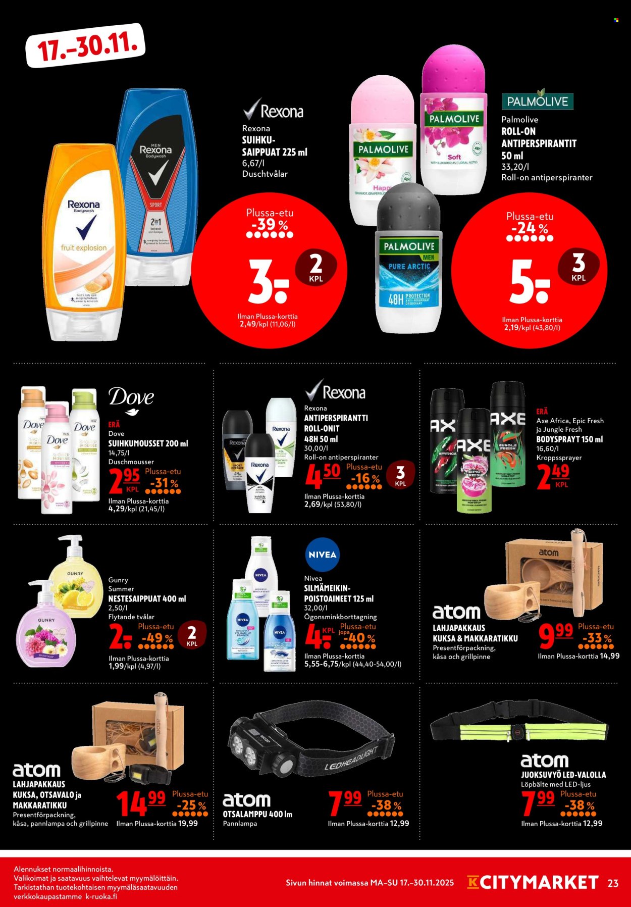 K-citymarket tarjoukset - 17.11.2025 - 30.11.2025. Sivu 23