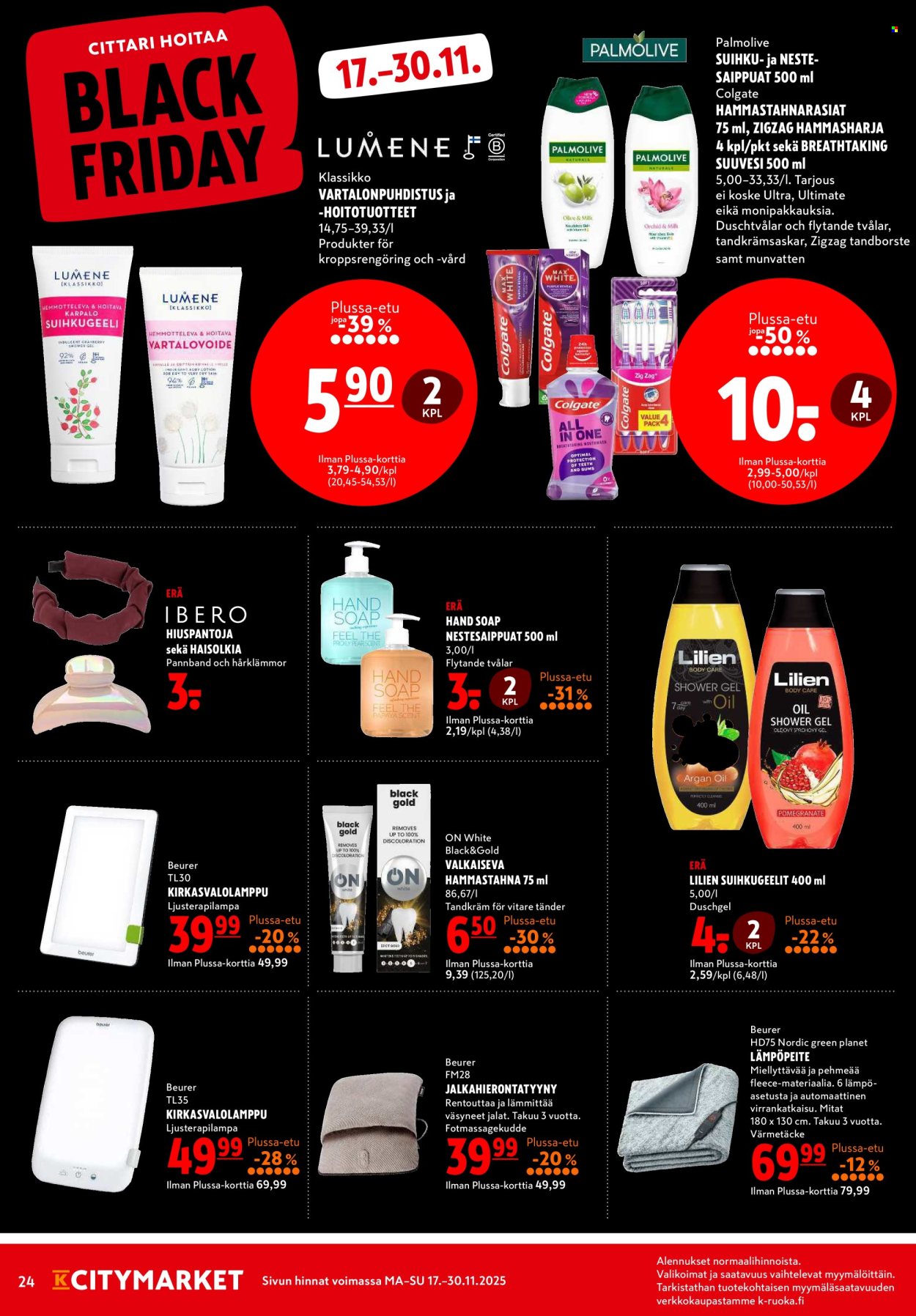 K-citymarket tarjoukset - 17.11.2025 - 30.11.2025. Sivu 24