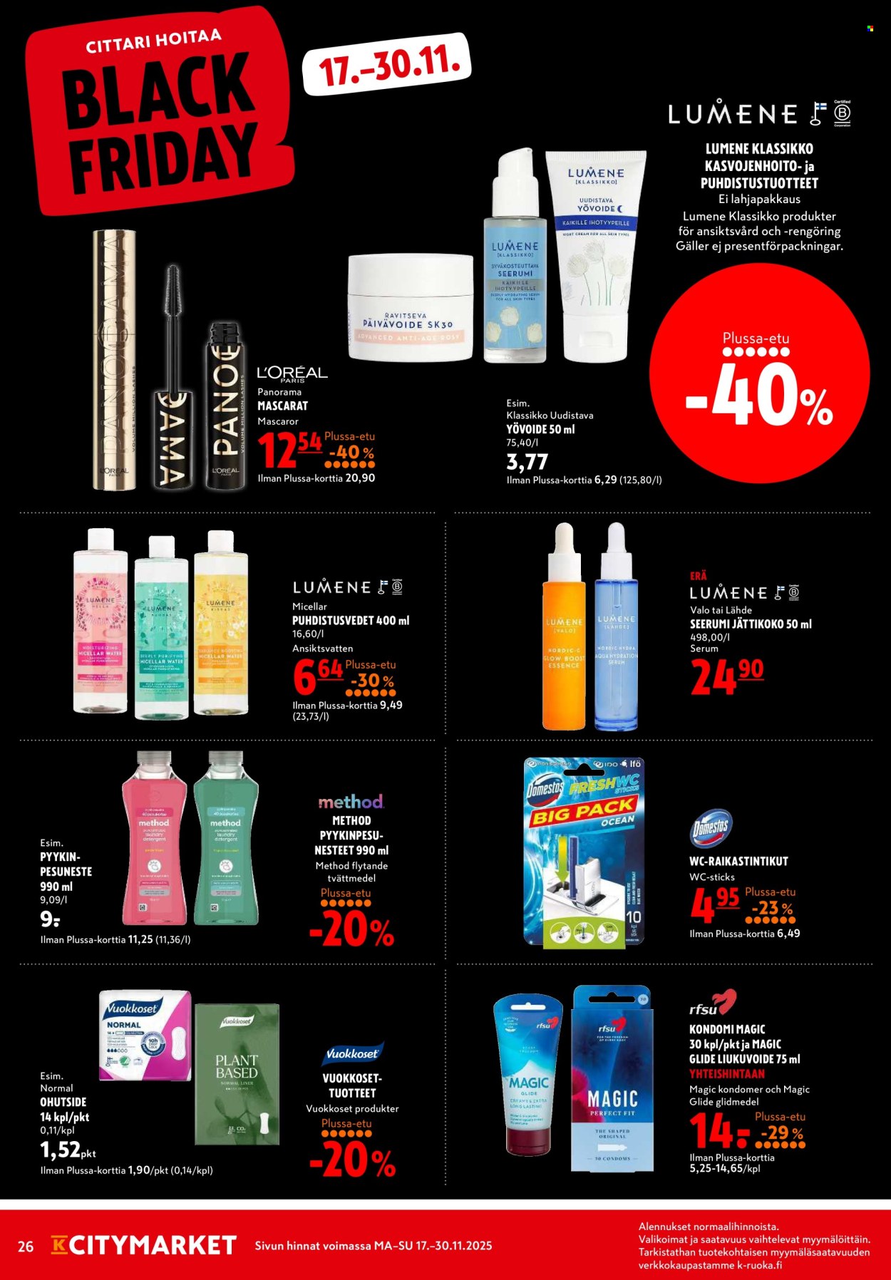 K-citymarket tarjoukset - 17.11.2025 - 30.11.2025. Sivu 26