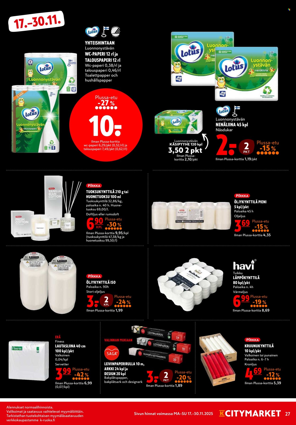 K-citymarket tarjoukset - 17.11.2025 - 30.11.2025. Sivu 27