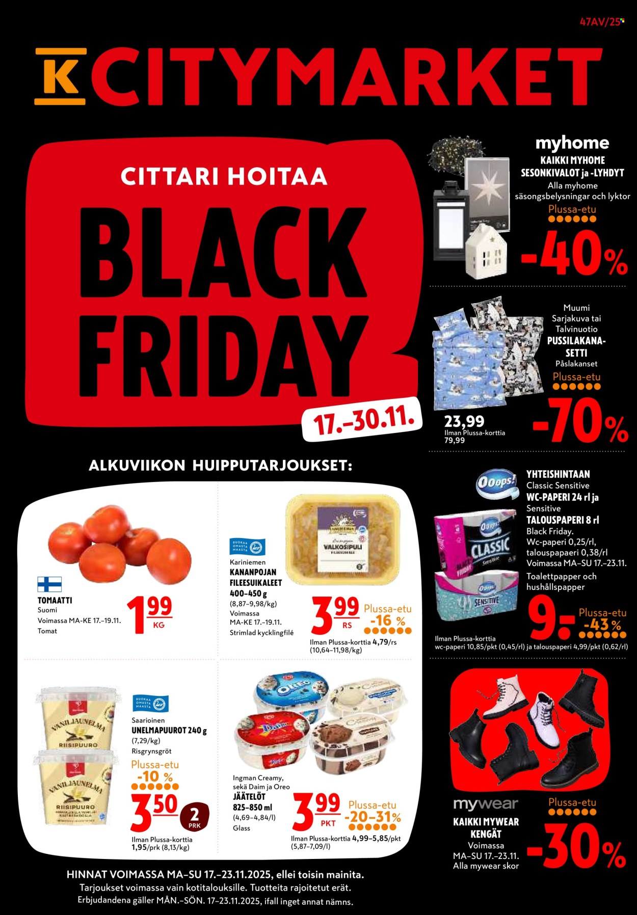 K-citymarket tarjoukset - 17.11.2025 - 30.11.2025. Sivu 1